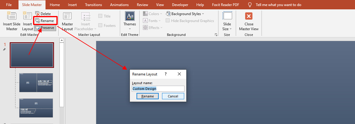 Cách tạo bộ bố cục trong PowerPoint với chức năng slide master