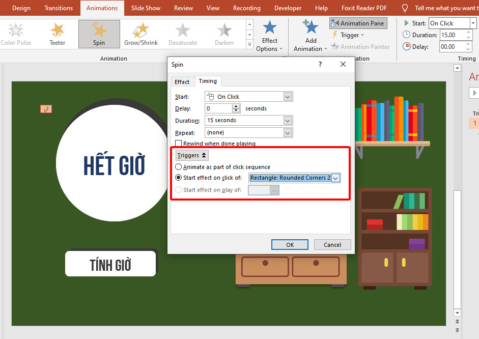 Cách sử dụng trigger để điều khiển các hiệu ứng trong PowerPoint