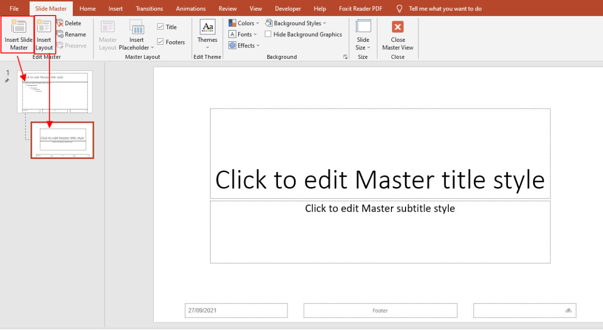 Cách tạo bộ bố cục trong PowerPoint với chức năng slide master