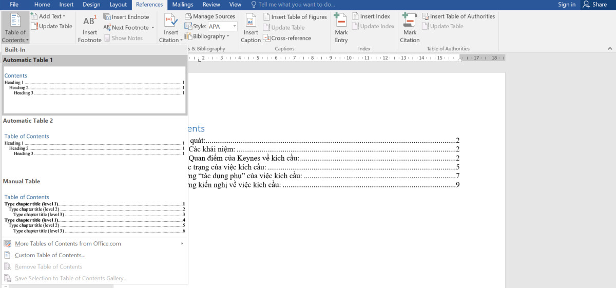 How to create a Word table of contents automatically, quickly and professionally