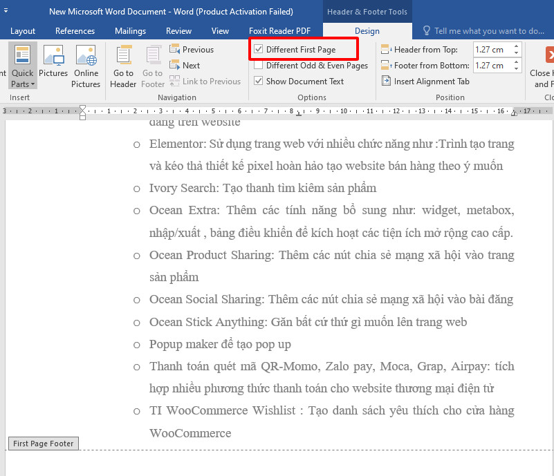 Cách đánh số trang tiểu luận, luận văn, báo cáo trong Word chuẩn