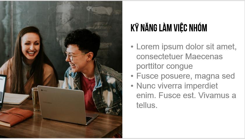 Bố cục 1/2 theo chiều ngang