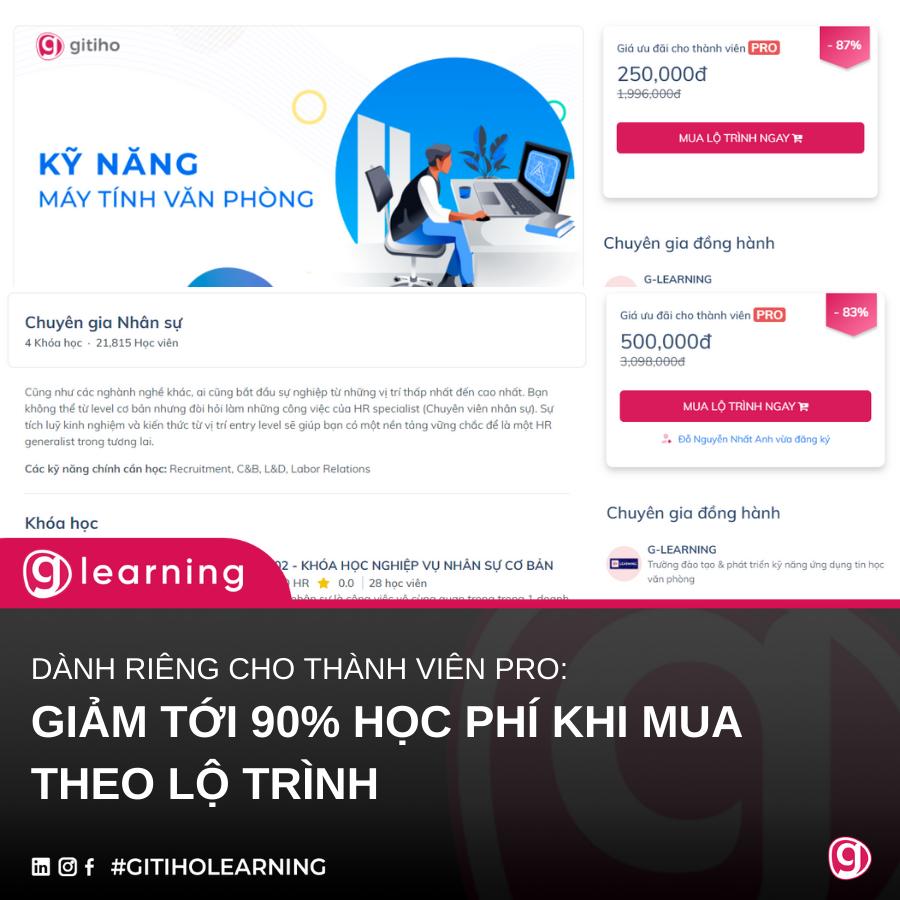 [HOT] Đăng ký thành viên PRO của Gitiho và nhận ngay những ưu đãi khủng