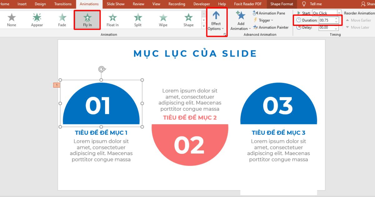 Cách trình bày slide mục lục PowerPoint đẹp và ấn tượng (Phần 2)