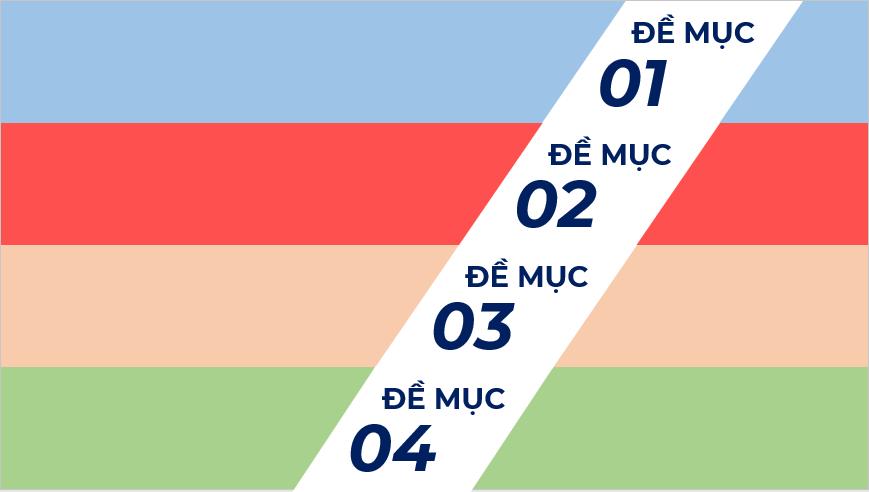 Cách trình bày slide mục lục PowerPoint đẹp và ấn tượng (Phần 2)