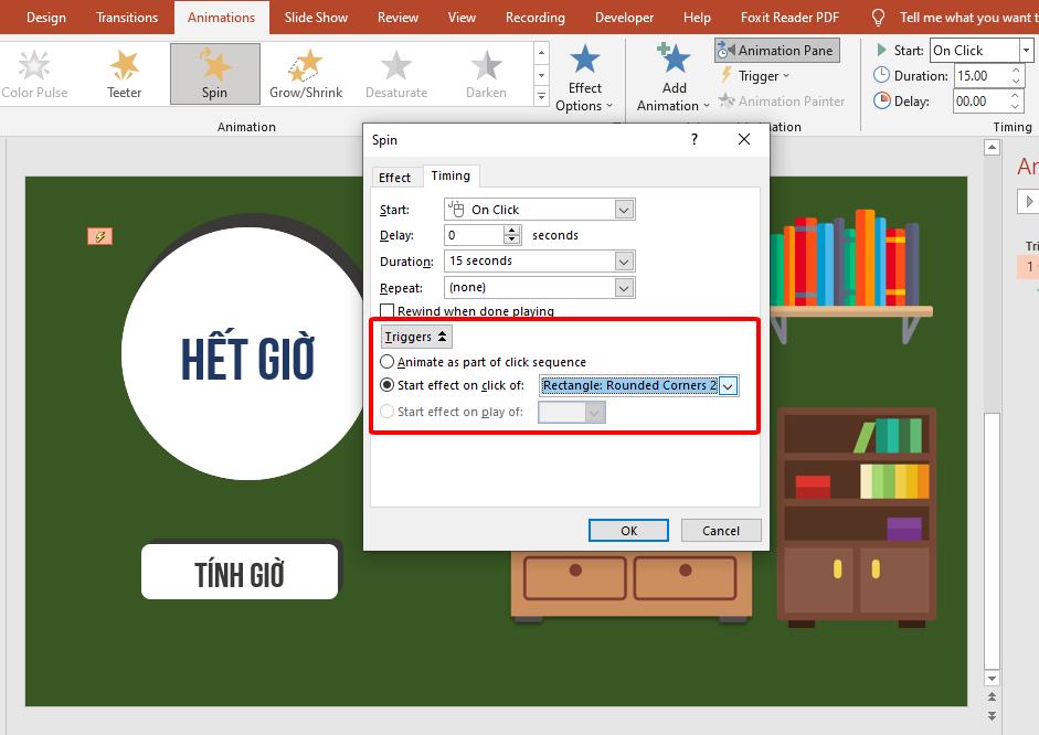 Cách sử dụng trigger để điều khiển các hiệu ứng trong PowerPoint