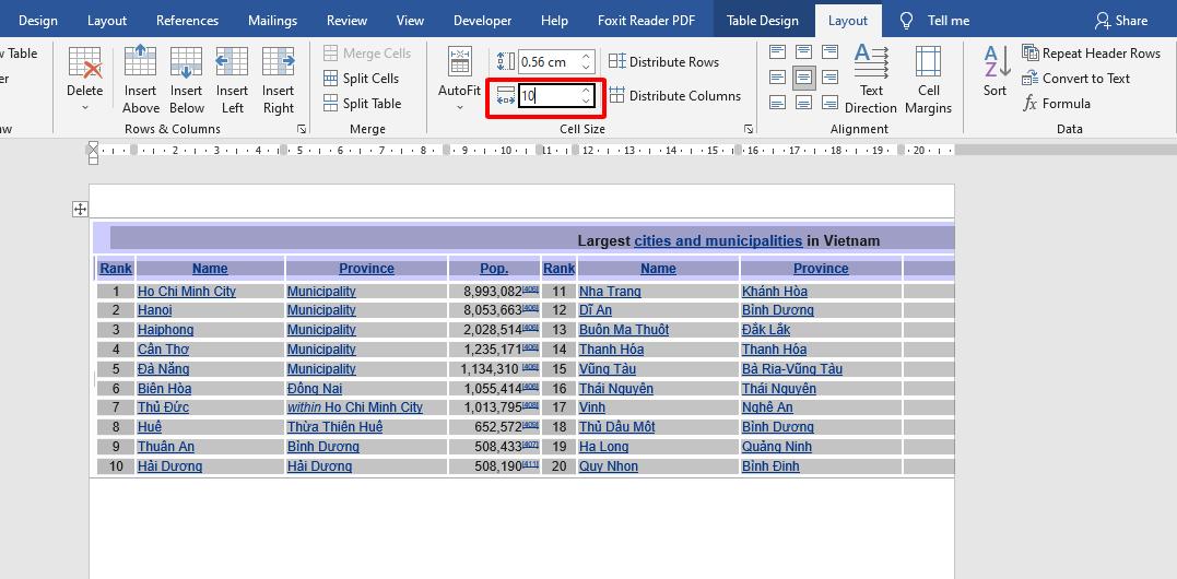 Cách khắc phục lỗi bảng trong Word bị tràn lề nhanh và hiệu quả