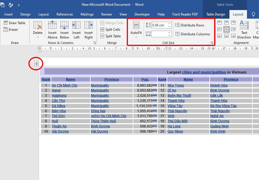 Cách khắc phục lỗi bảng trong Word bị tràn lề nhanh và hiệu quả