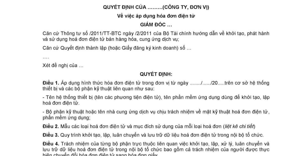 Thủ tục đăng ký và phát hành hóa đơn điện tử lần đầu qua mạng