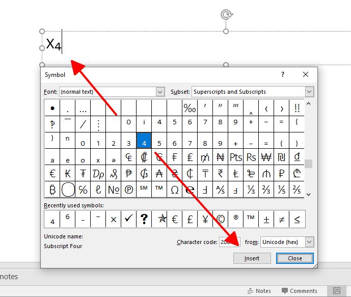 Cách viết chỉ số dưới và đánh số mũ trong PowerPoint