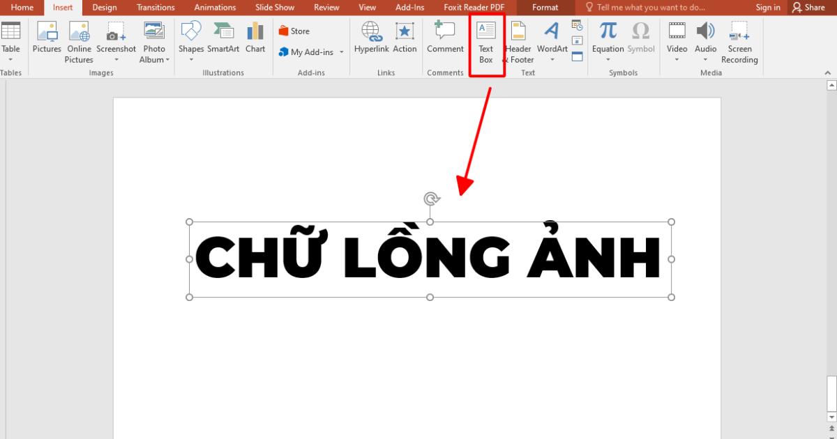 Cách tạo hiệu ứng chữ lồng ảnh và video trong PowerPoint