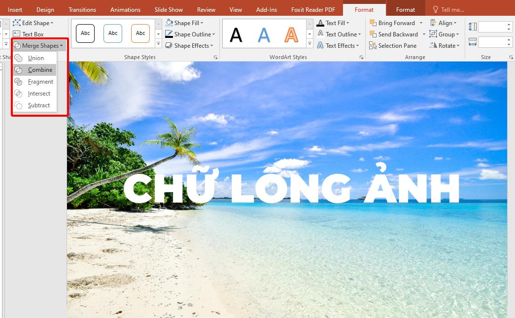 Cách tạo hiệu ứng chữ lồng ảnh và video trong PowerPoint