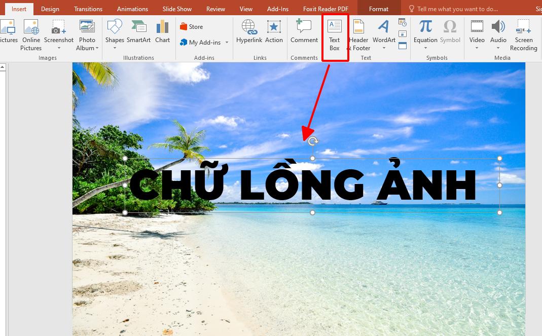 Cách tạo hiệu ứng chữ lồng ảnh và video trong PowerPoint