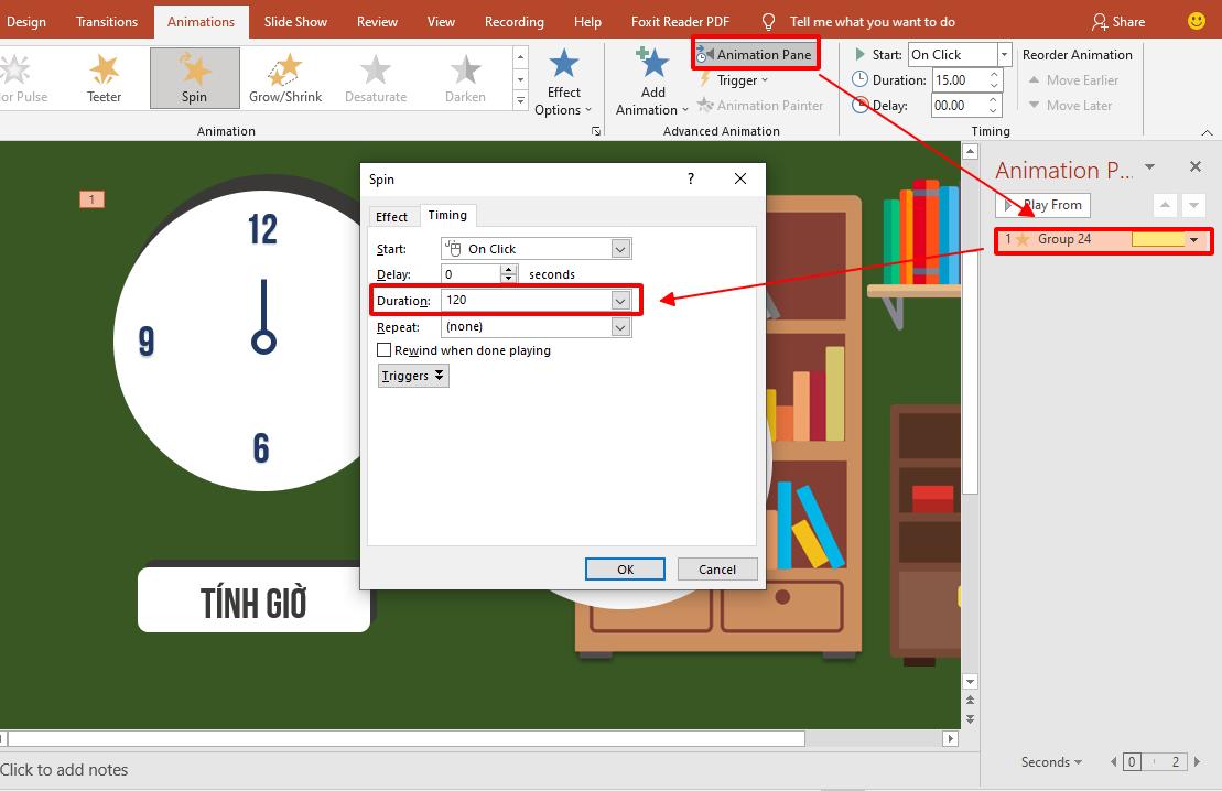 Hướng dẫn cách tạo đồng hồ đếm ngược trong PowerPoint (Phần 1)