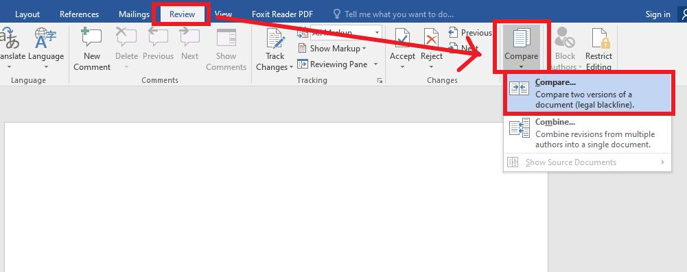 Hướng dẫn cách so sánh 2 file Word với chức năng Compare