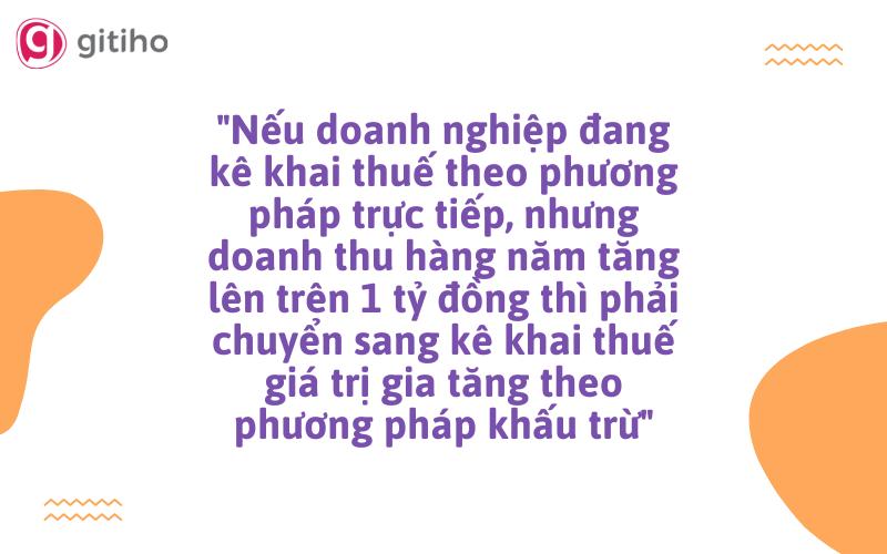Cách kê khai thuế giá trị gia tăng theo phương pháp trực tiếp