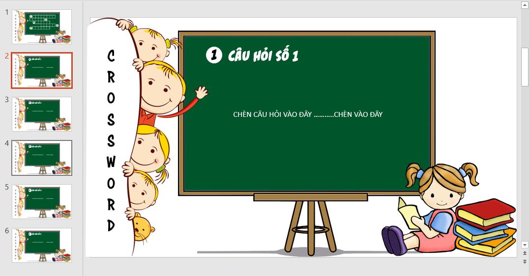 Hướng dẫn cách làm trò chơi ô chữ trên Powerpoint đơn giản nhất