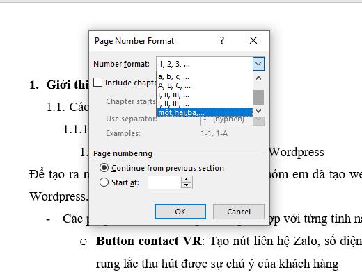 Cách đánh số trang tiểu luận, luận văn, báo cáo trong Word chuẩn