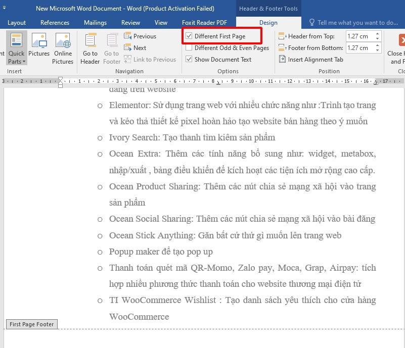 Cách đánh số trang tiểu luận, luận văn, báo cáo trong Word chuẩn