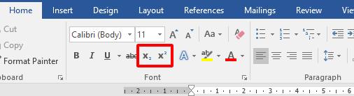 Cách viết chỉ số dưới và đánh số mũ trong PowerPoint