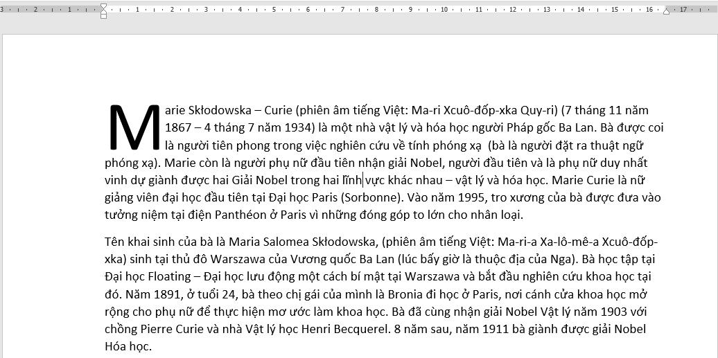 Cách tạo Drop Cap và chia cột báo trong Microsoft Word