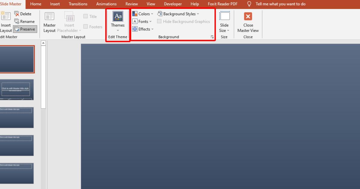 Cách tạo bộ bố cục trong PowerPoint với chức năng slide master
