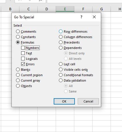 Cách thay thế lỗi công thức bằng số 0 hoặc khoảng trắng trong Excel