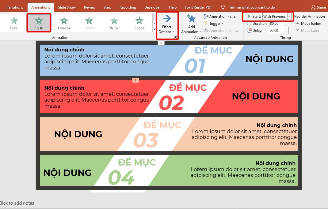 Cách trình bày slide mục lục PowerPoint đẹp và ấn tượng (Phần 2)