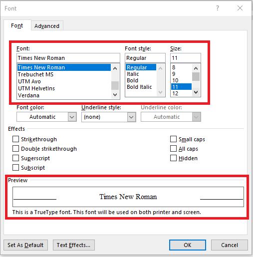 Hướng dẫn cách thiết lập font chữ mặc định trong Word