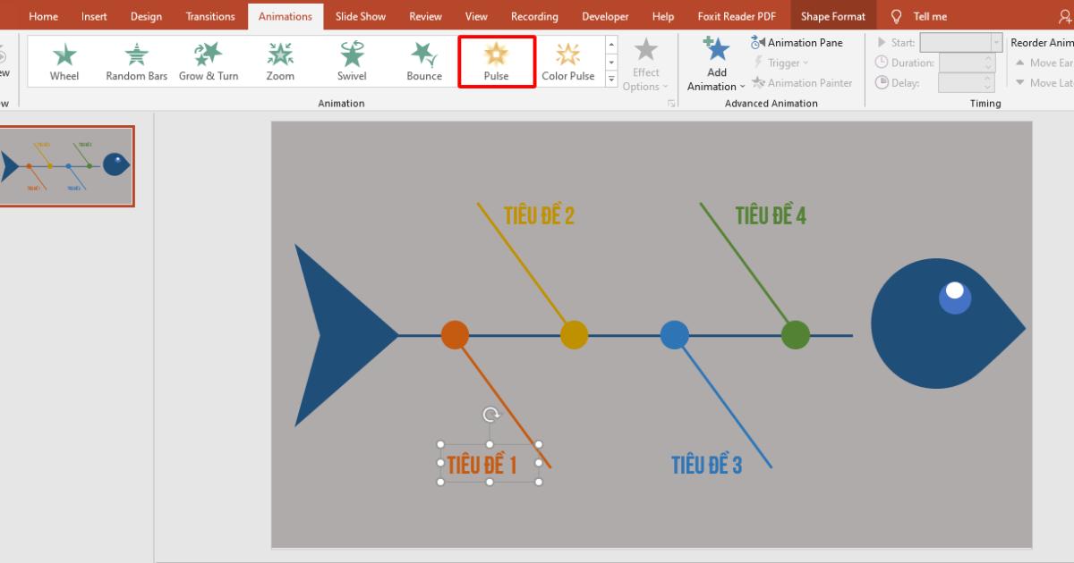 Hướng dẫn cách làm biểu đồ xương cá trong PowerPoint