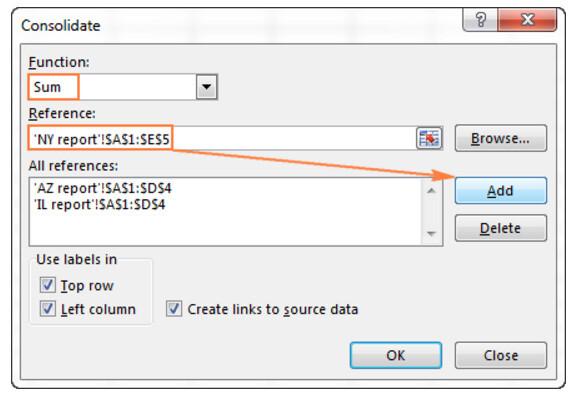 Hướng dẫn chi tiết cách hợp nhất dữ liệu và trang tính trong Excel