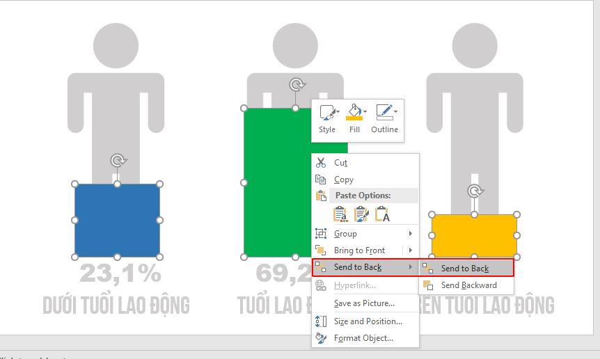 Cách tạo hiệu ứng động cho biểu đồ phần trăm (phần 2)