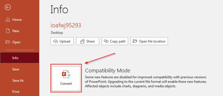 Hướng dẫn cách chuyển đổi tệp PowerPoint đuôi PPT sang PPTX
