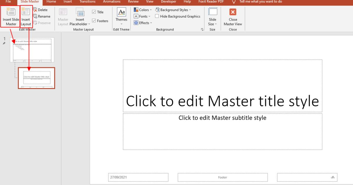 Cách tạo bộ bố cục trong PowerPoint với chức năng slide master