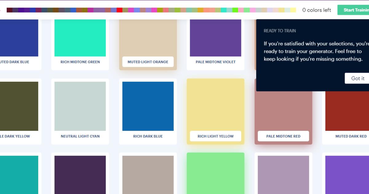 Trang web giúp phối màu Khroma.co