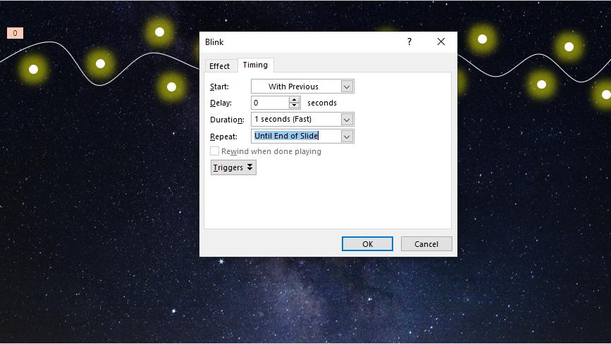 Cách tạo hiệu ứng đèn led nhấp nháy đơn giản trong PowerPoint