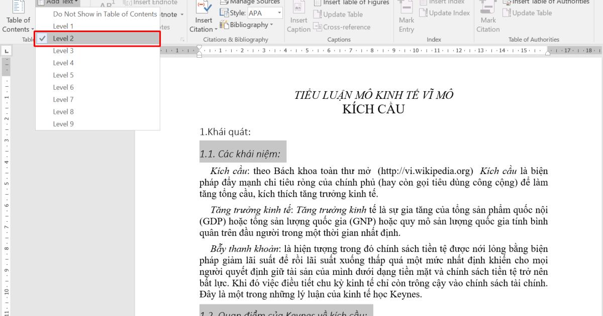 Cách tạo mục lục Word tự động nhanh và chuyên nghiệp