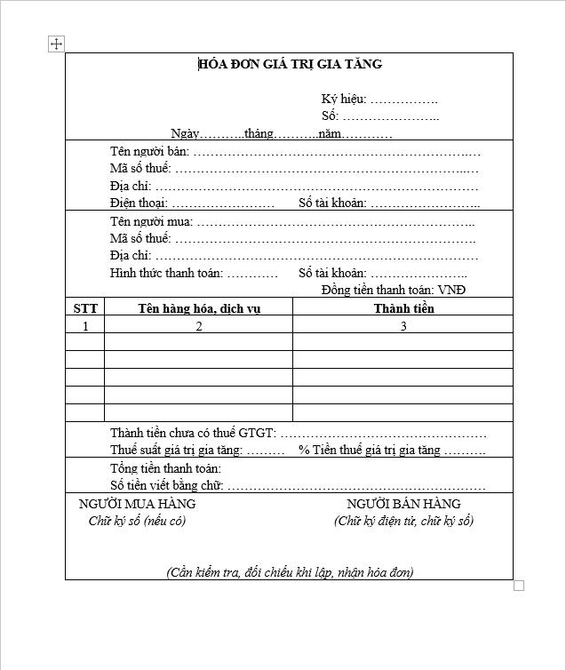 Cập nhật 3 mẫu hóa đơn giá trị gia tăng điện tử theo quy định mới nhất