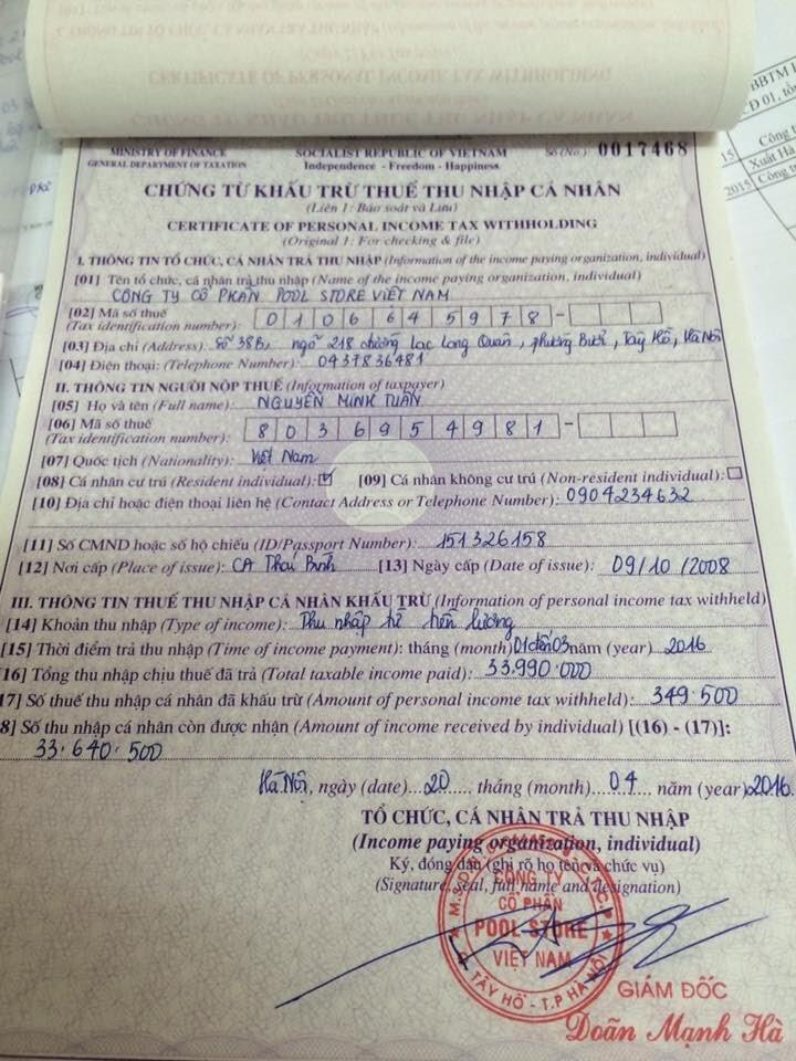 Hướng dẫn chi tiết cách tự quyết toán thuế thu nhập cá nhân