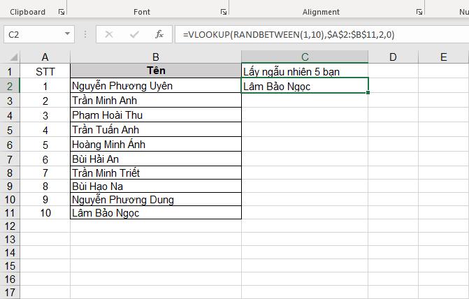 Hướng dẫn cách chọn ngẫu nhiên giá trị trong Excel cực nhanh