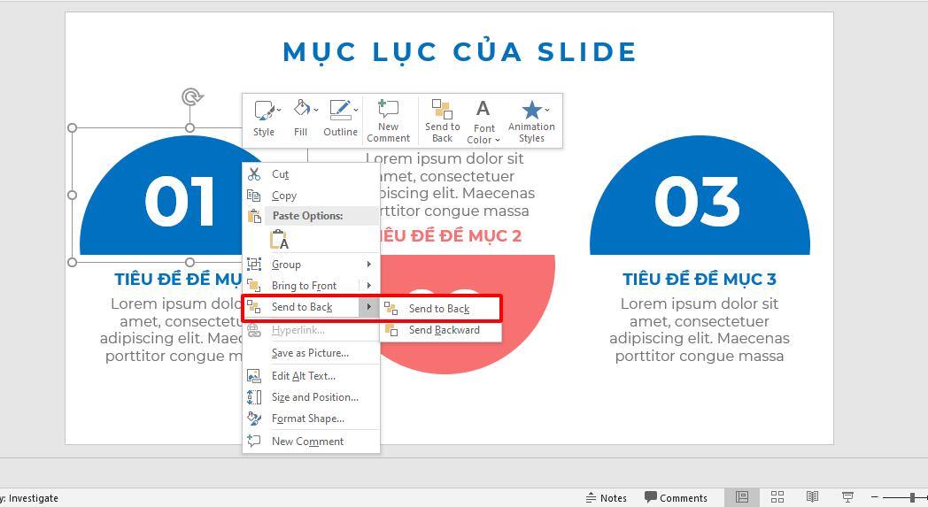 Cách trình bày slide mục lục PowerPoint đẹp và ấn tượng (Phần 2)
