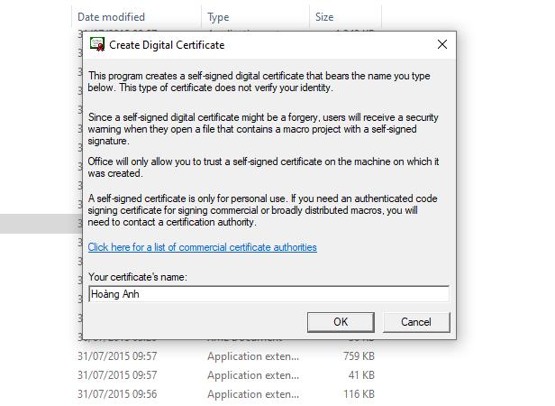 tạo chữ ký trong Word