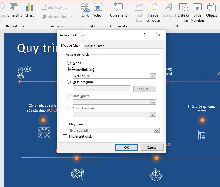 Cách tạo và sử dụng Action Button (nút hành động) trong PowerPoint