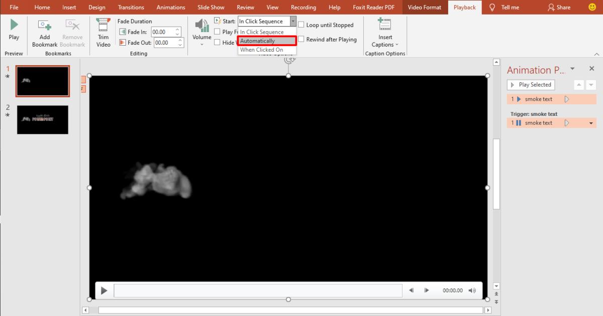 Cách tạo hiệu ứng chữ khói (smoke text) độc đáo trong PowerPoint