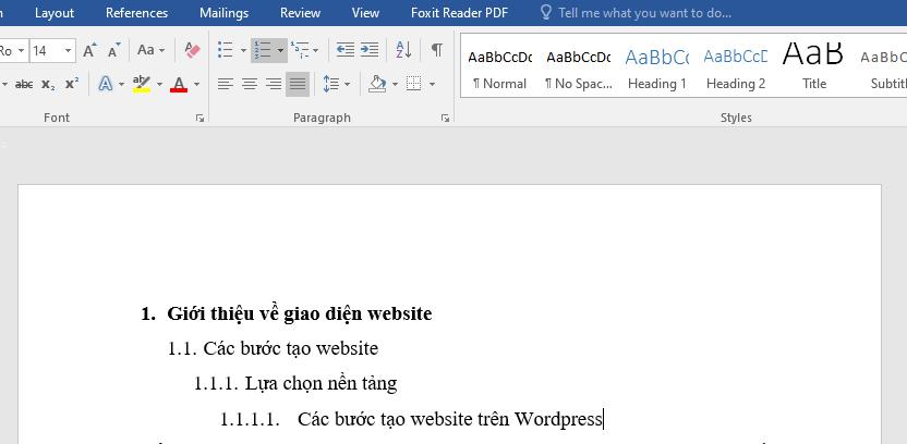 Cách trình bày tiểu luận, khóa luận trong Word chuẩn đẹp nhất