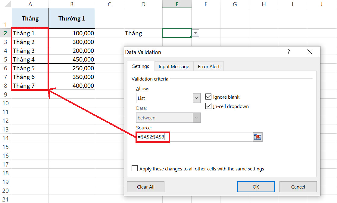 Giới thiệu về hàm OFFSET và các cách kết hợp hàm OFFSET trong Excel
