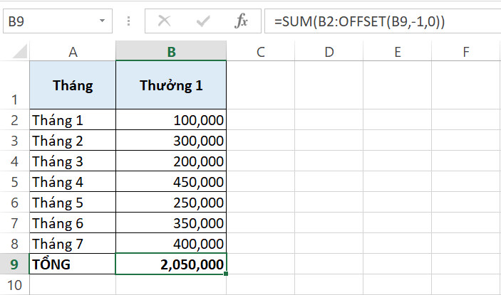 Giới thiệu về hàm OFFSET và các cách kết hợp hàm OFFSET trong Excel