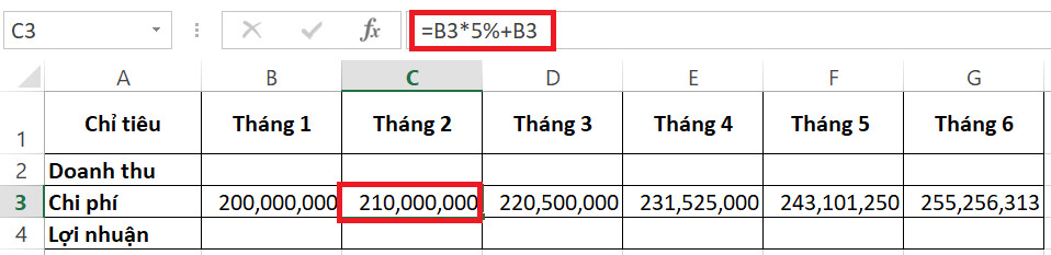 Hướng dẫn lập bảng tính lợi nhuận bằng Excel dựa theo biến động giá 20