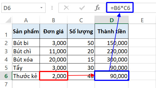 Hướng dẫn thao tác với các phím tắt hiện công thức trong Excel
