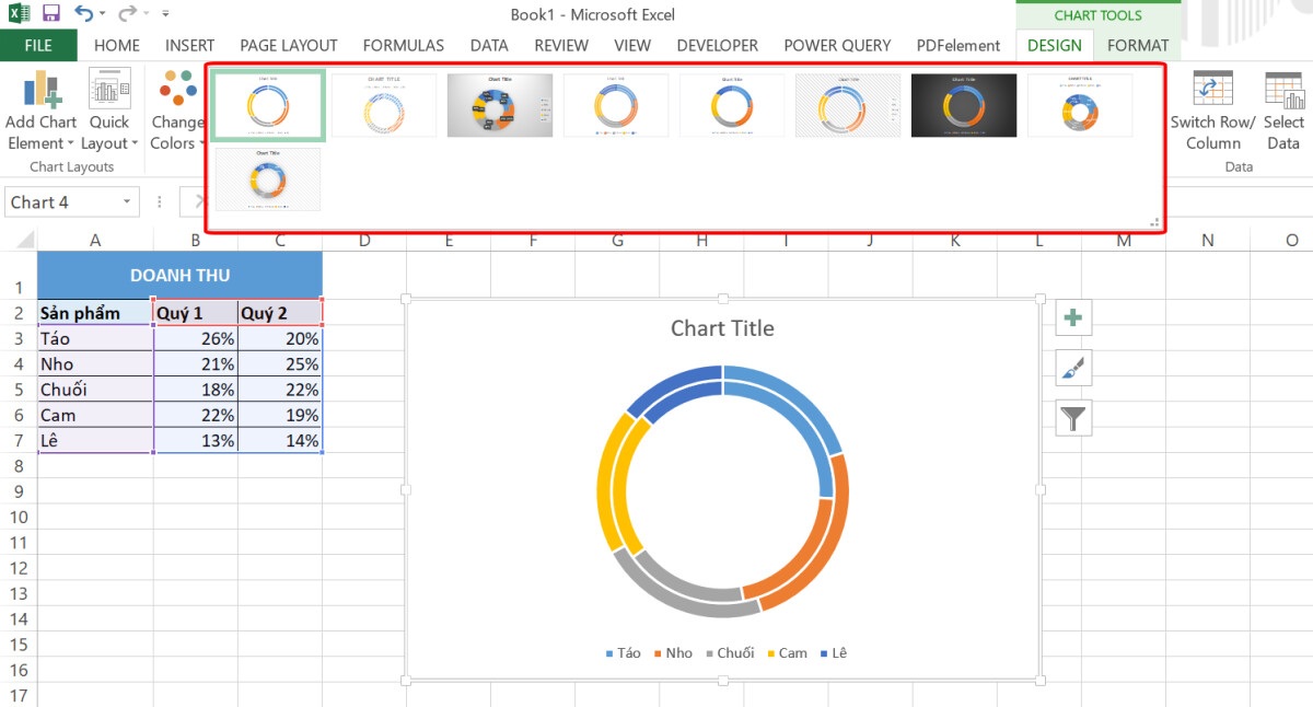 Vẽ biểu đồ tròn dạng bánh Doughnut trong Excel là một cách tuyệt vời để hiển thị phân bổ dữ liệu. Với tính năng mới này, bạn có thể tùy chỉnh độ rộng, màu sắc và nhiều hơn nữa để tạo ra một biểu đồ dễ đọc và hiệu quả. Bạn có muốn biết thêm về cách vẽ biểu đồ tròn dạng bánh Doughnut? Hãy nhấn vào hình ảnh để xem ngay!